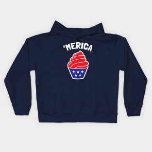 Fourth of July Merica Design Independence Day in USA Kids Hoodie